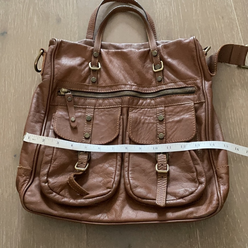 Campomaggi Italian Leather Messenger Bag Purse - Picture 9 of 10